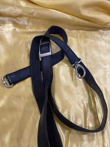 Classic Black Leather Shoulder Bag