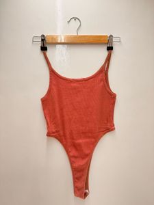 ❗️Coral Spaghetti Strap Thong Bodysuit❗️