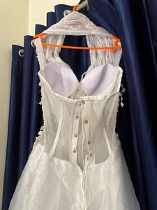 Stunning white halter neck gown