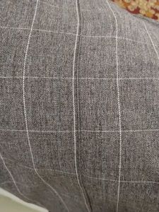 Chic Grey Plaid Cropped Pants