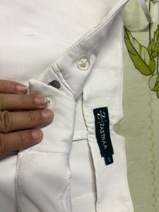 Chic Wide-Leg White Trousers