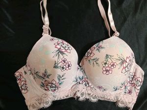 Floral Print Padded Bra