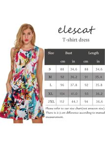 Vibrant Abstract Print Sleeveless Dress