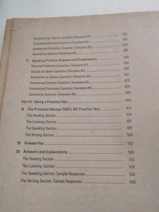 Cracking the TOEFL iBT 2015 Book