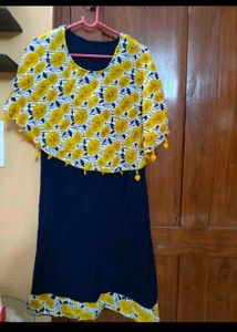 Maxy Style Long Blue Top