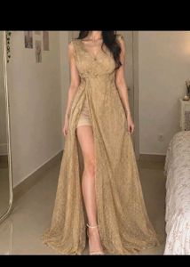 Sparkling Gold Maxi Dress