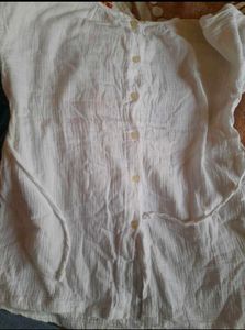 White Embroidered Top