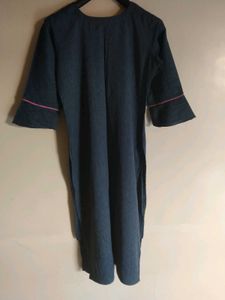 Chic Blue Embroidered Kurti