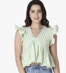 Western Striped Print Top For Women’s
