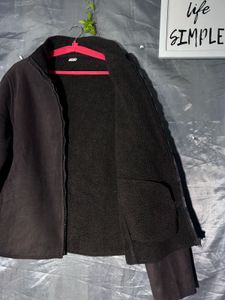 Cozy Brown Faux Suede Jacket