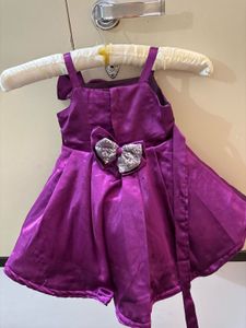 Adorable Purple Party Dress with Sequins