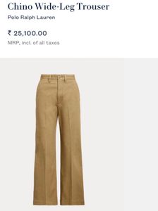 Polo Ralph Lauren Chino Wide-Leg Trousers