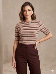 Vintage Style Warm Espresso Top☕🤎