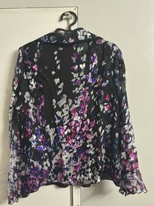 Fairycore Floral Print Jacket/Blouse