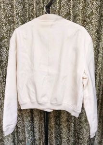 Cream Bomber Jacket