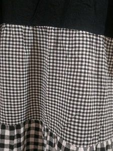 Black &amp; White Gingham Dress
