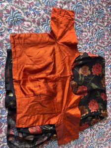 chiffon brasso saree with blouse