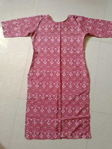 Chic Pink Printed Kurta