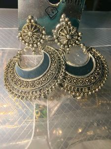 Ethnic Afghan Women Oxidised Earings