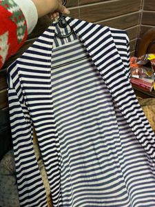 Chic Striped long shrug