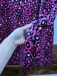 42 Bust - Leopard Print Winter Dress