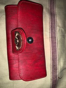Red Leather Wallet