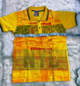 Yellow Color Boys Polo T-Shirt More Colour Avail