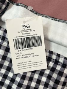 Gingham Tie-bow strap Crop Top