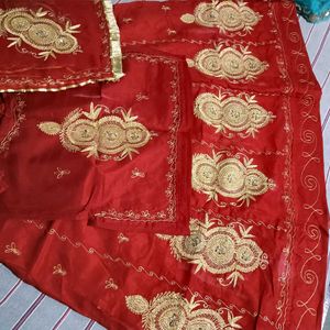 Red & Gold Rajathani Suit
