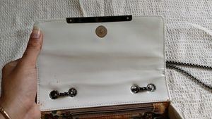 Chic Zebra Print Clutch Bag handbag