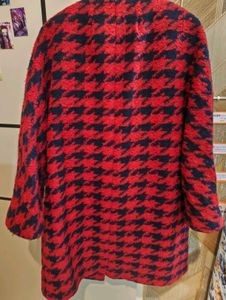 Houndstooth Pattern Coat