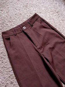 Brown Wide Leg Trousers