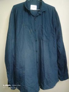 Men's Navy Blue Casual Shirt