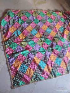 Vibrant Pink Lehenga with Colorful Dupatta