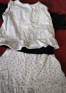 kids Girls' Outfit Set: T-shirts &amp; Skirt