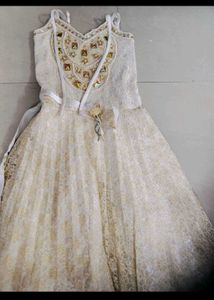 Party frock for kids girls with stones and heavy