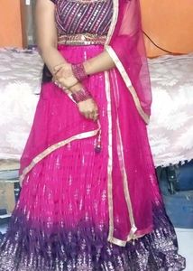 Pink & Purple Ombre Lehenga
