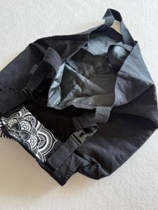 Black Canvas Tote Bag