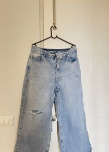 Light Wash Wide Leg Jeans