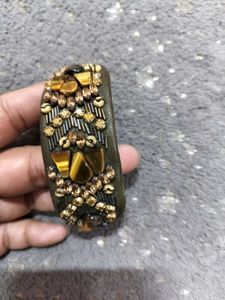 Leather -Boho Beaded Wrist Band