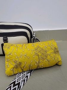 Chic Crossbody Bag with Embellished Pouch
