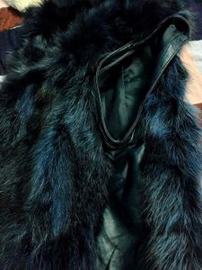 Branded stunning long faux fur jacket