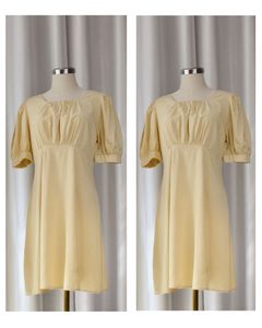 Vintage Inspired Puff Sleeve Dress