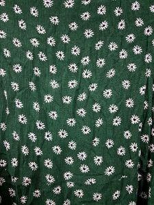 Green Floral Mini Dress
