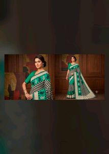 fix rate silk saree with stitch blouse