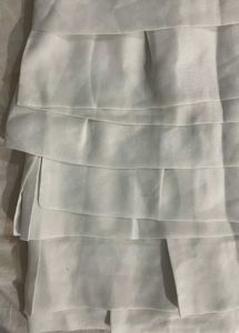 White Layered Ruffle Skirt