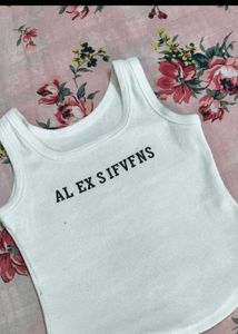 White Tank Top - EX STEVENS