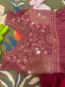 Embellished Anarkali Gown with Hand Worked Embelli
