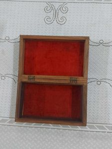 Vintage Hand Carved Sheesham Wood Storage Box
