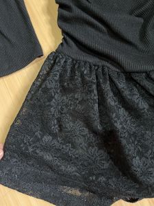 Black Long Sleeve Lace Dress